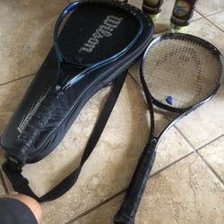 Tennis Rackets Head & Wilson Tennis Balls