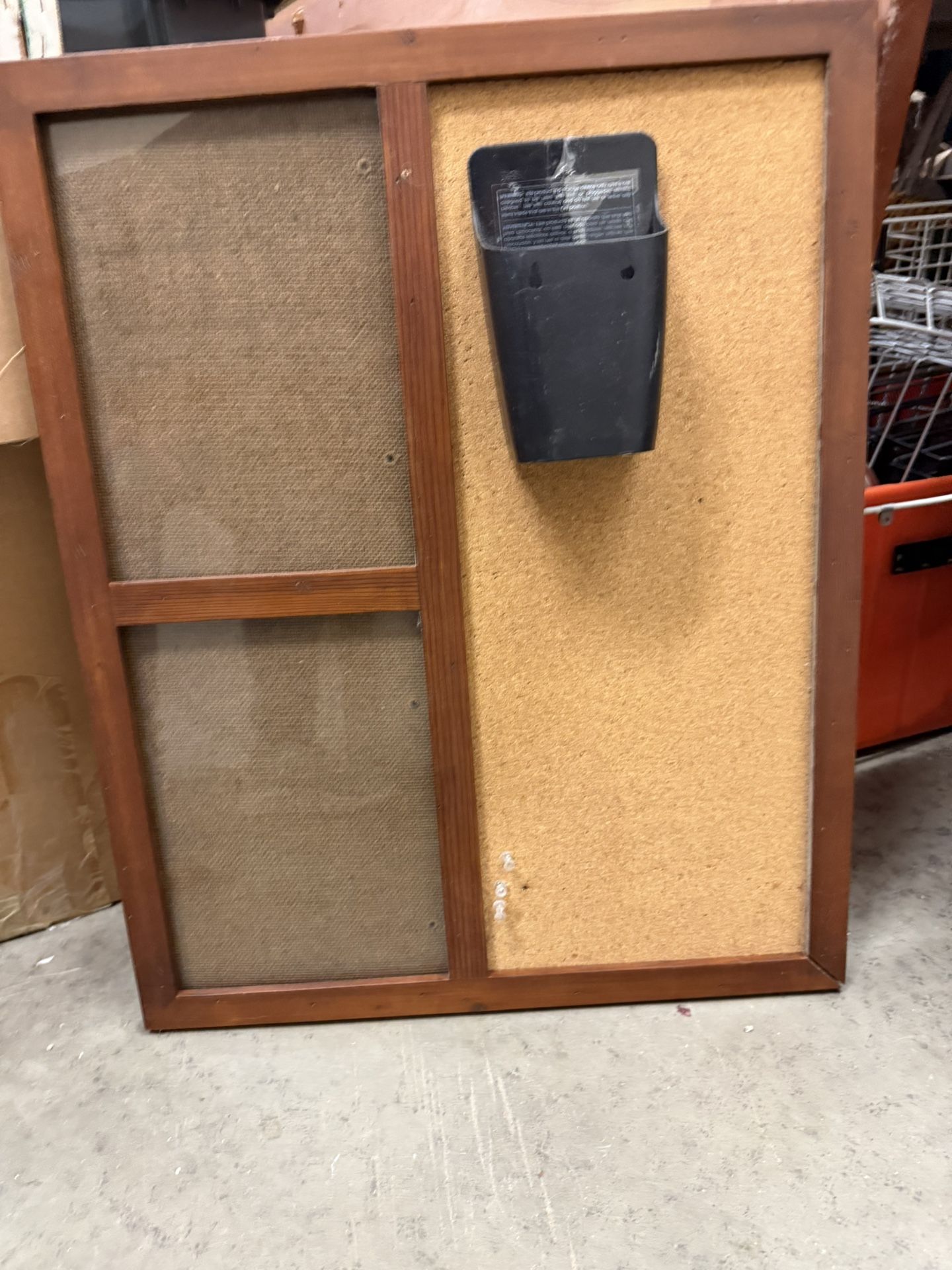 Cork Board Picture Frame With Pen/pencil Holder