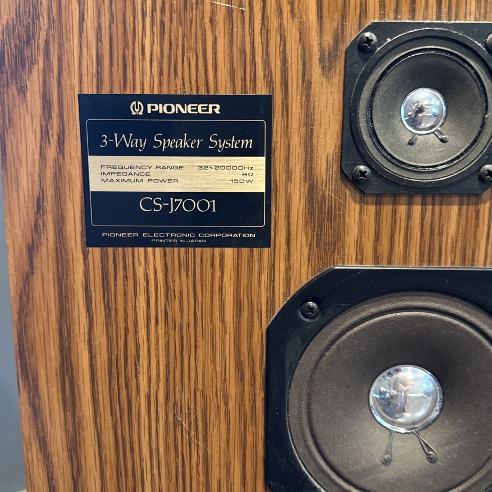 Pioneer CS-J7991 3-Way Floor Speaker for Sale in Newport Beach, CA
