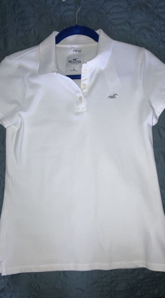 Hollister Women’s Polo White (medium W/tag) 