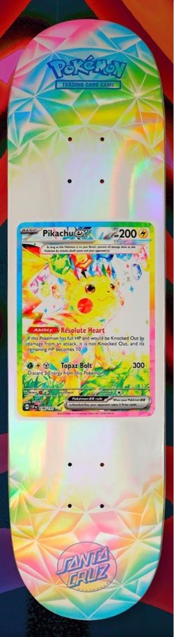 Santa Cruz Pokemon Skateboard Pikachu Ex