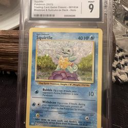 SGC SQUIRTLE 001/034 CLB CLASSIC BOX HOLO RARE 