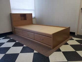Twin captain's bed frame - can DELIVER almost anywhere for $20 extra - gently used and in very good condition 😍