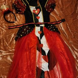 Queen Of Hearts Costume, Youth Large