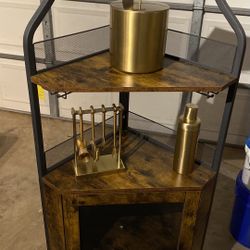 New Corner Bar Cabinet With Accessories 