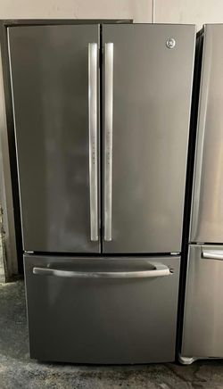 GE 3-Door French Door Fridge Stainless Steel