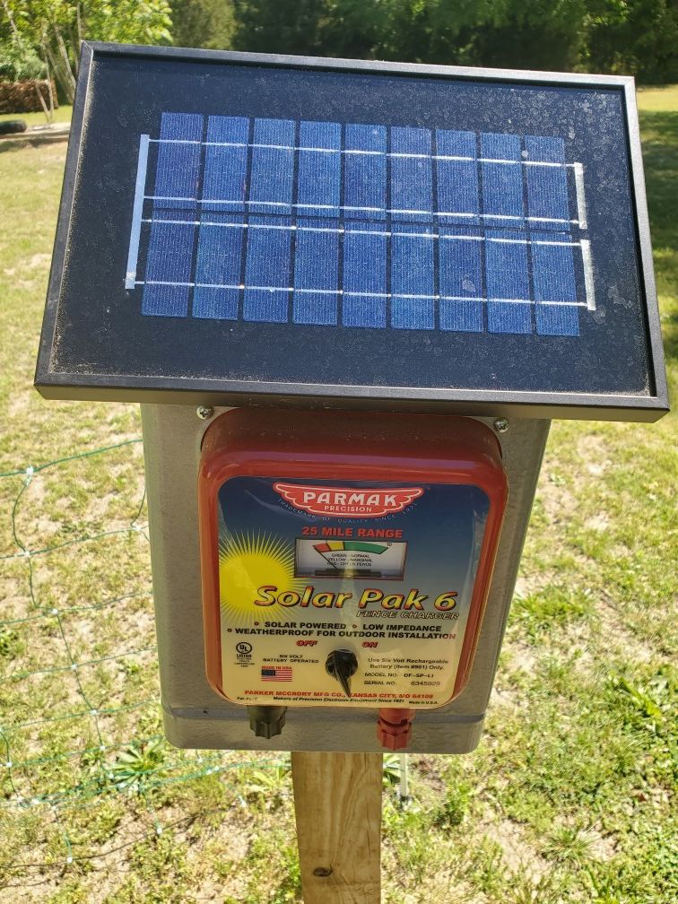 6 volt solar energizer for electric fence