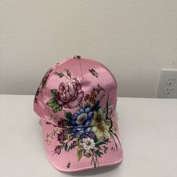 Flower Design Hat (not Worn )