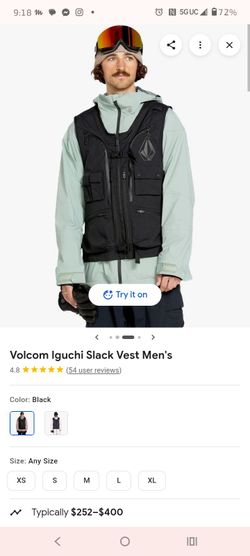 Volcom iguchi mens XL slack vest retail for 400$ never used 200$ quick sale