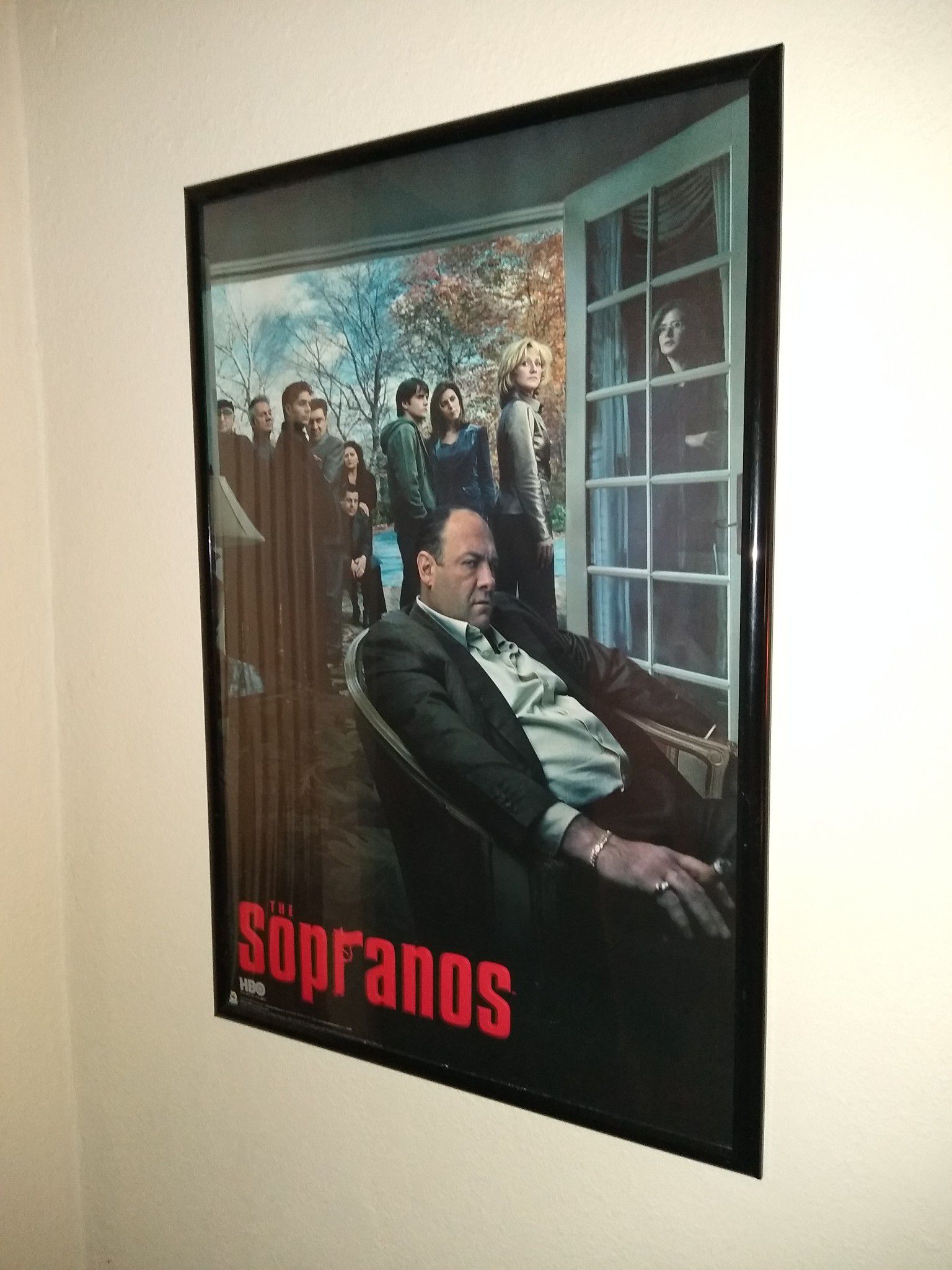 Sopranos poster and frame