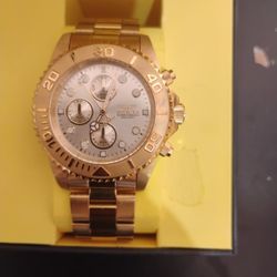 Invicta 1774 Pro Diver 18k Gold Plated 