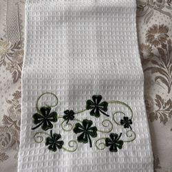 Saint Patrick’s day dish towels and book bundle-3 count 