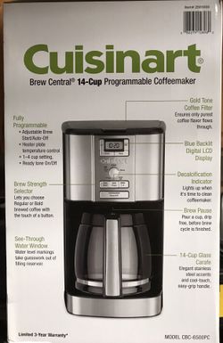 Cuisinart 14-Cup Brew Central Programmable Coffeemaker