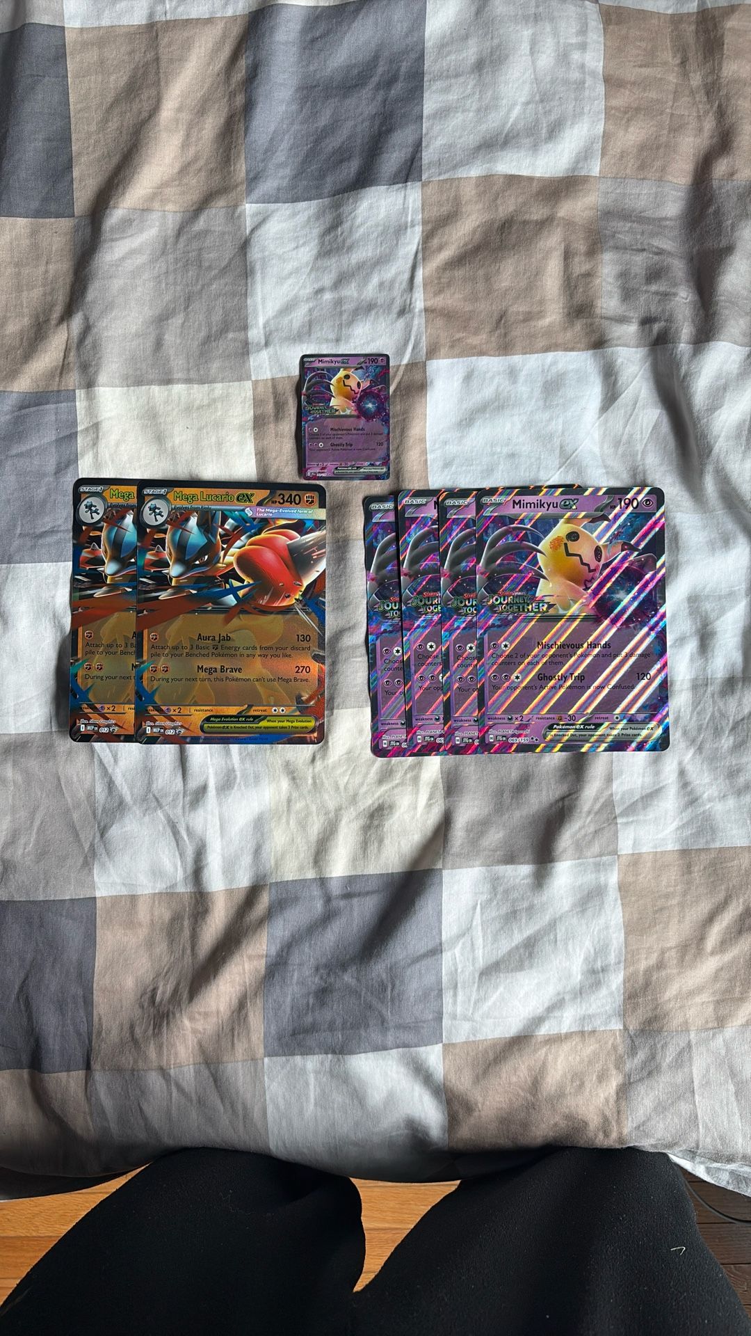 Jumbo Mega Lucario And Mimikyu Ex