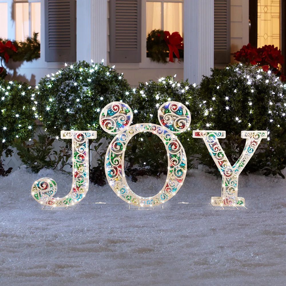 Disney Mickey Mouse 30.51inch Joy Yard Decoration With White LED Lights.