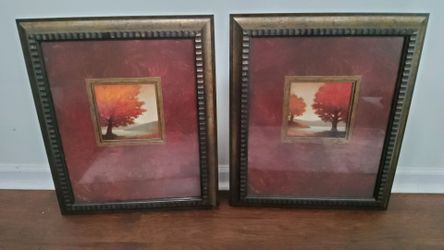 Edward Raymes Art in Motion Framed Prints – Matching Pair – 20" × 24"