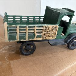MALATESTA Moving & Storage Green Cast Iron Truck