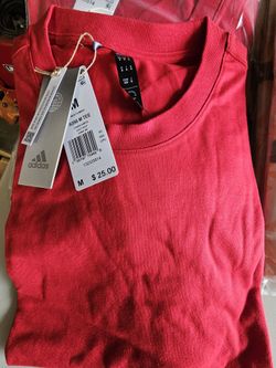 Adidas Men's Red T-Shirt - Medium 10.00