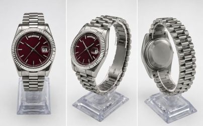 Classic Men's Stainless Steel Watch – Day & Date – Premium Design / 
Reloj clásico de acero inoxidable para hombre – Día y fecha – Diseño premium
