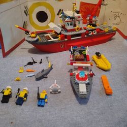  Used Lego  City Fire Boat #7207