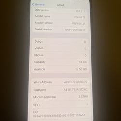 iPhone 12 64 gbfully unlocked to any company 