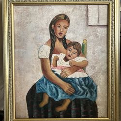 Diego Rivera print on canvas