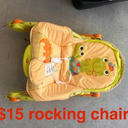 Rocking Chair With Straps 