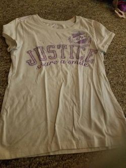 Justice shirt size 14
