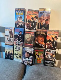 13 John Wayne VHS Movies