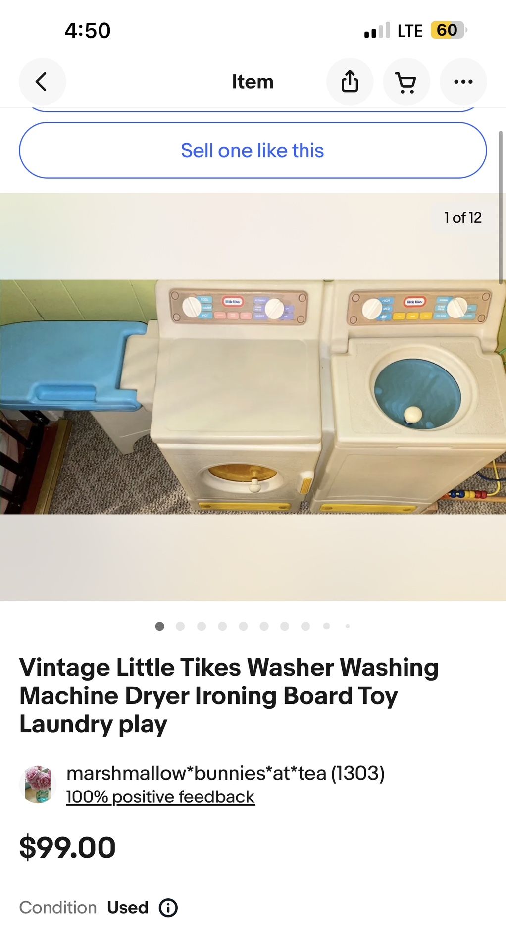 Vintage Little Tikes Washer And Dryer