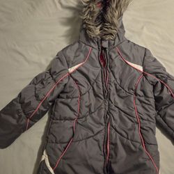 Girls Fleece Lined Coat LARGE 6X
