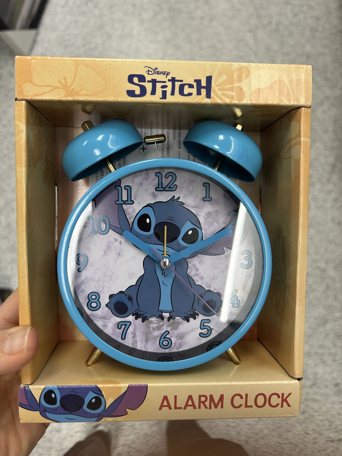 NWT limited edition Disney Stitch Twin Bell Clock