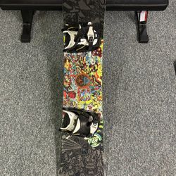 K2 Snowboard With Felon Flite Bindings