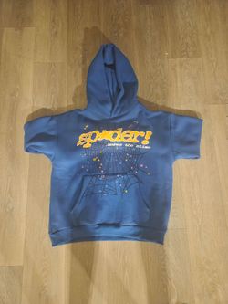 Blue Sp5der hoodie Large tapn
