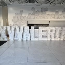 Throne Chairs Marquee Letters 