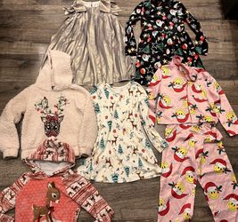 Girls Size 6 Christmas Clothes 