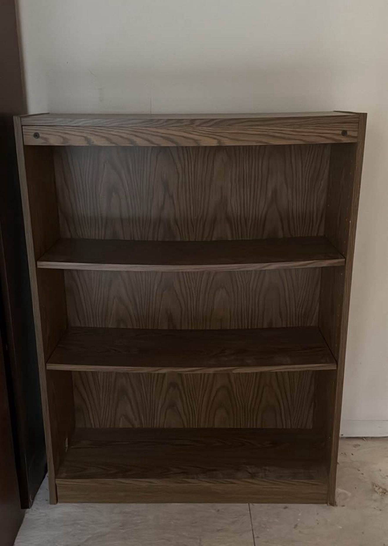 Wood 3 Shelf Bookcase Book Shelves 48” H x 36” W x 12” D