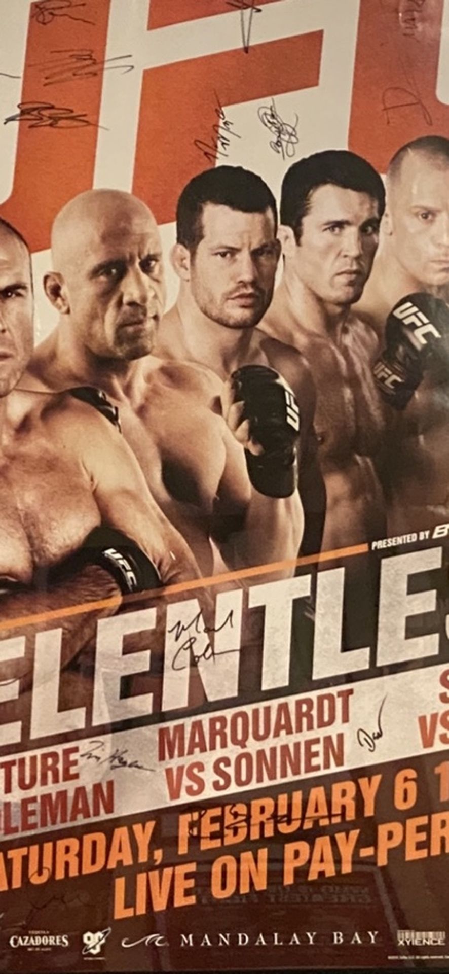 UFC 109 Official Poster - Signed By Entire Fight Card!