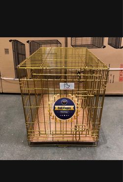 Dog crate wire folding size 24 inch small with grid and tray new in box 📦