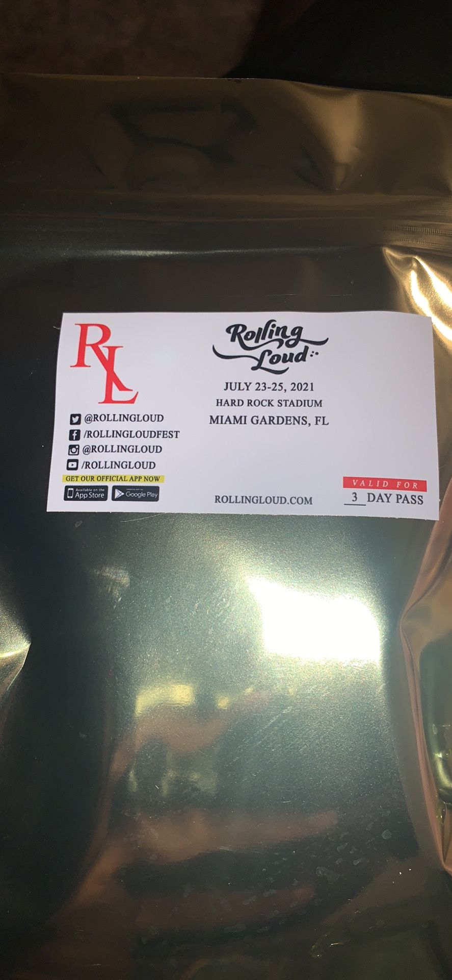 Rolling Loud Ticket
