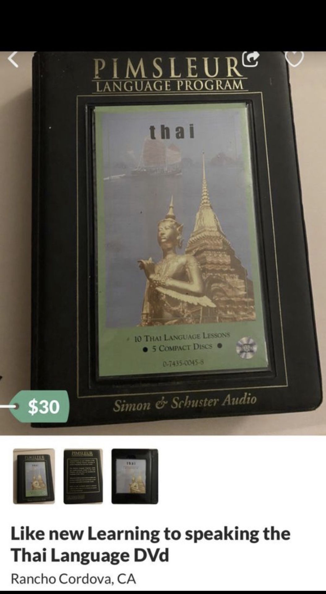 DvD 📀 learn how to speak the thai language $30