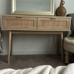 Rattan Entry Desk