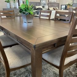 7 Pc Dining Set Biggest Savings For Labor Day Weakened Tent/ Clearance Item Sale Ebenezer Furniture 15250 Bear Valley Rd Victorville 