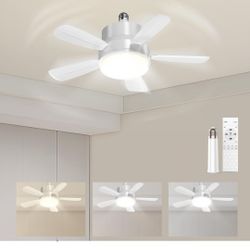 Socket Fan Light $25