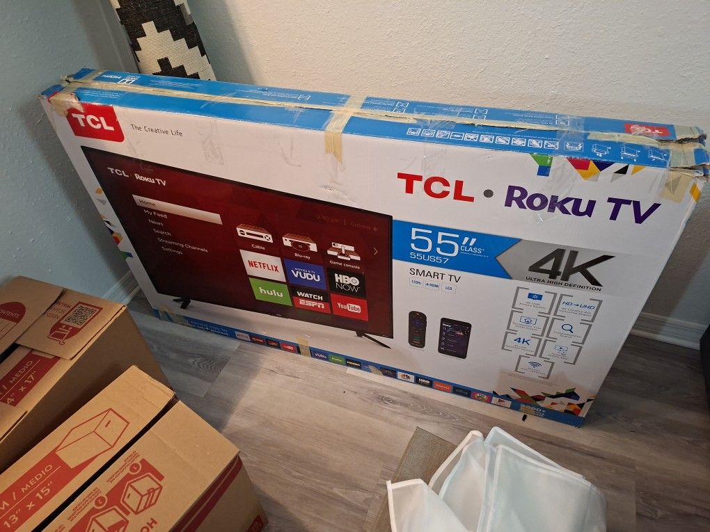 TCL Roku TV 4k 55'