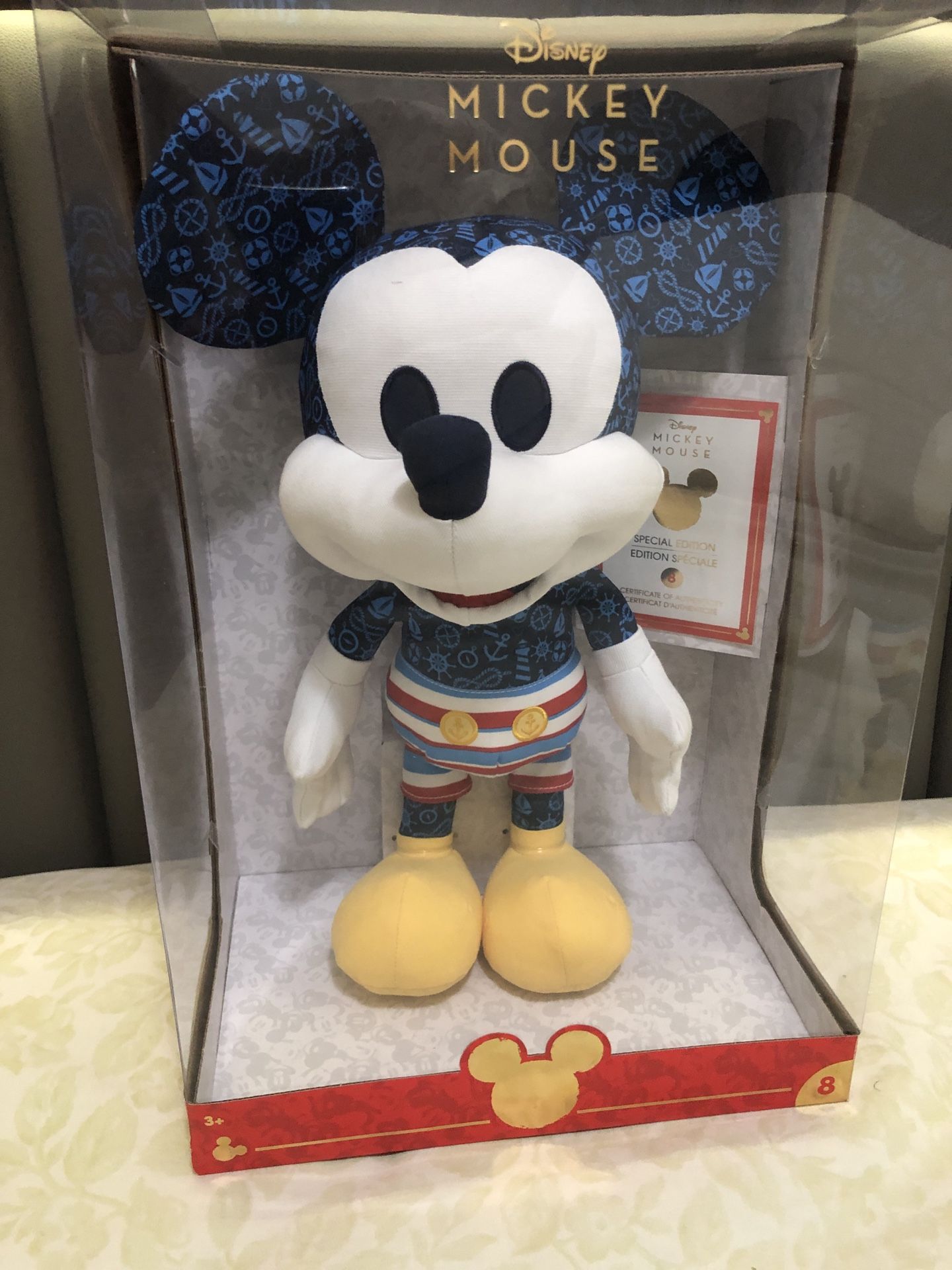 Disney Limited edition Mickey Mouse sailor plushy