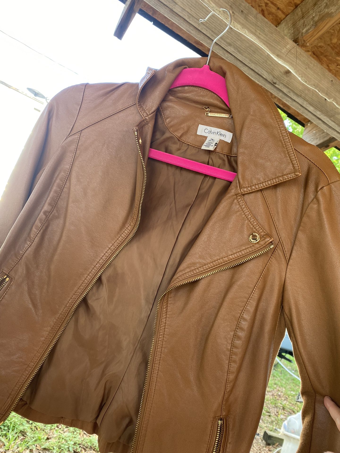 Calvin Klein Leather Jacket Women