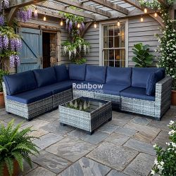 7pc Outdoor Sectional Patio Furniture Set