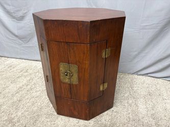 Chinese Octagonal Wood Cabinet