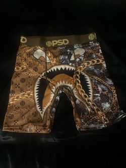PSD Boxer Briefs Shark Chain Print Underwear